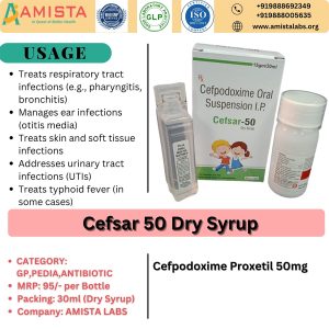 Cefsar 50 Dry Syrup