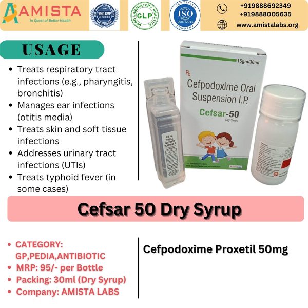 Cefsar 50 Dry Syrup