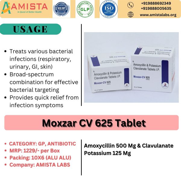 Moxzar CV 625 Tablet